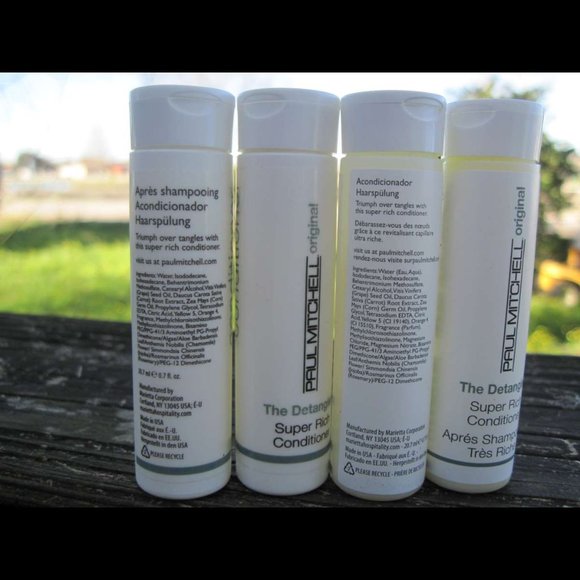 Paul Mitchell Original The Detangler Super Rich 4 Conditioners 1 Shampoo Samples - Picture 3 of 12